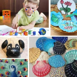 30-Pack Natural Scallop Shells, 2–3 Inch Seashells for Crafts, Beach-Themed Home Décor, Wedding Decorations, and Nautical DIY Projects