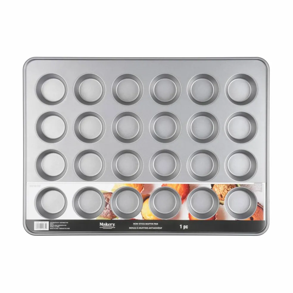 8 Pack: Non-Stick 24-Cavity Muffin Pan by Makery®