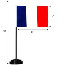 Pack of 12 Brazil Mini Flags – 4"x6" Polyester Desk & Hand Waving Set