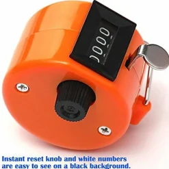 Pack of 6 Color Hand Held Tally Counter 4 Digit Mechanical Palm Clicker Counter - Assorted Color Handheld Tally Counter for Lap/Sport/Coach/School/Event