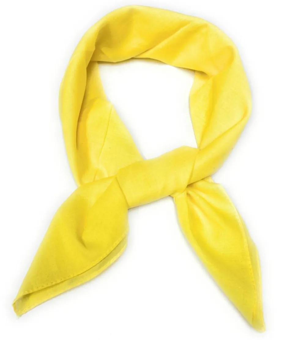 Pack of 9 Plain Cotton Scarves 27 in by 27 in Head Scarf