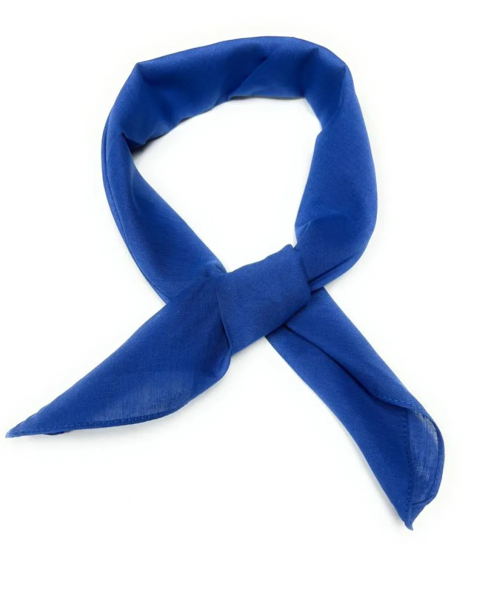 Pack of 9 Plain Cotton Scarves 27 in by 27 in Head Scarf