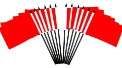 Pack of 12 Red Mini Flags – 4