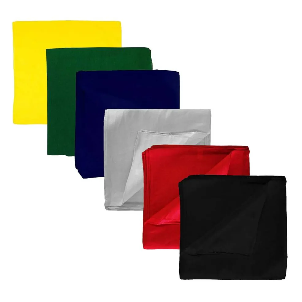 Pack of 24 Solid 100% Cotton Unisex Bandanas - Bulk Wholesale