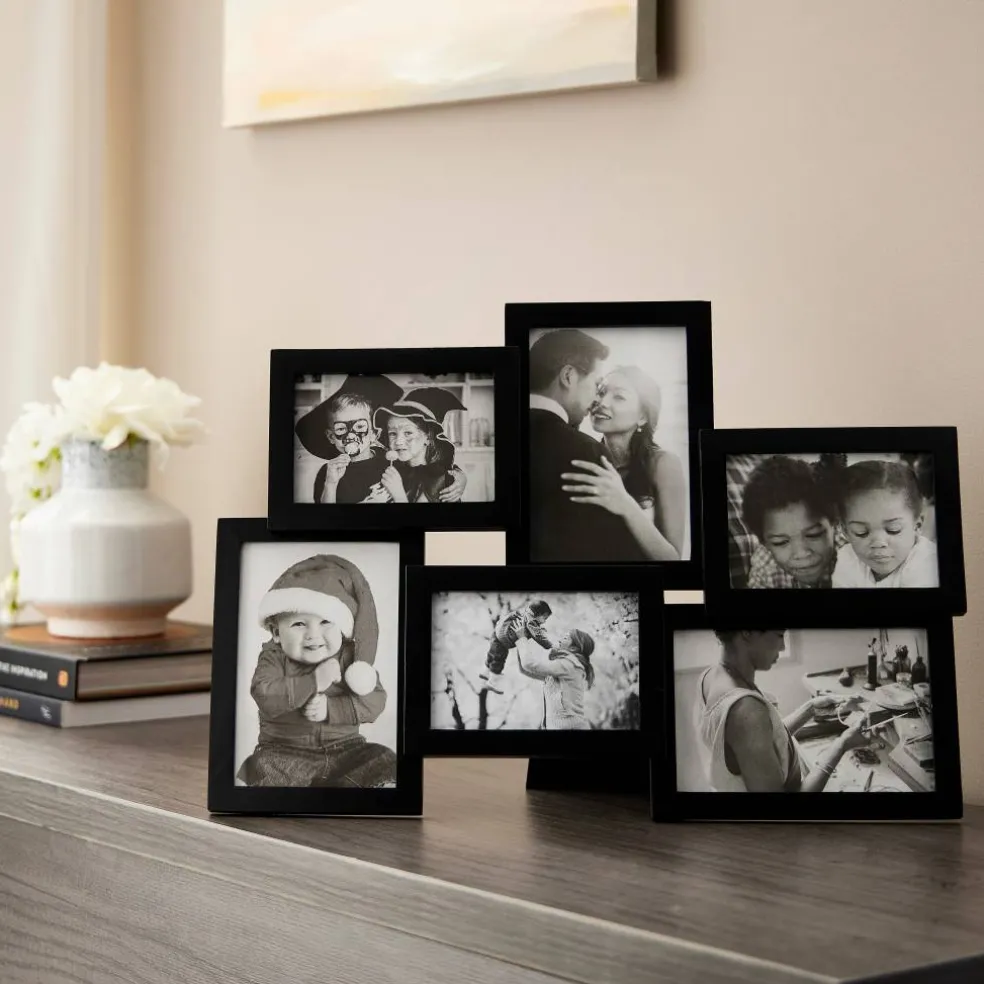 12 Pack: 6 Opening Black Collage Frame, Expressions™ by Studio Décor®