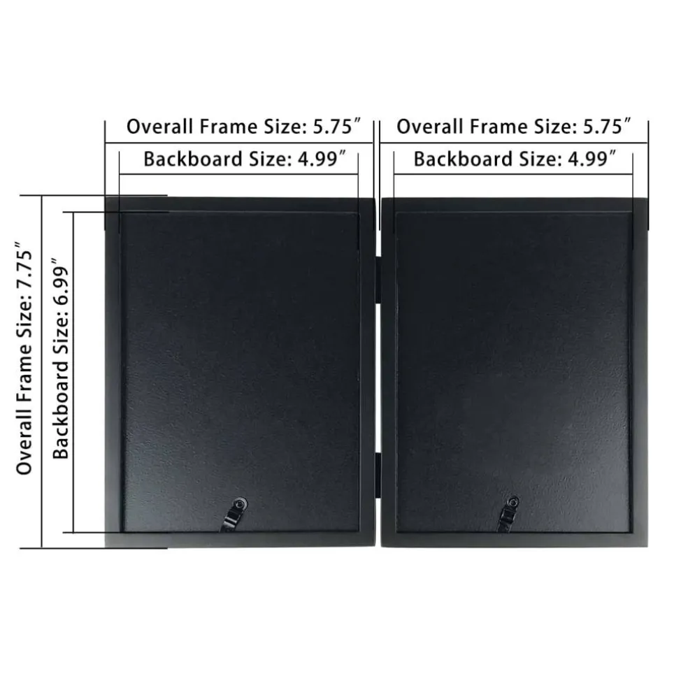 12 Pack: 2 Opening Black 5" x 7" Hinged Frame, Simply Essentials™ by Studio Décor®