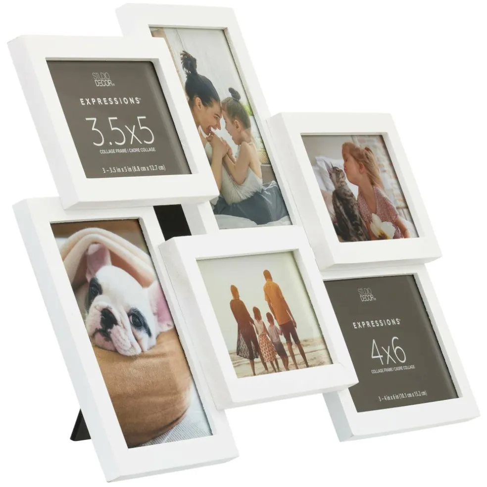 12 Pack: 6 Opening White Collage Frame, Expressions™ by Studio Décor®