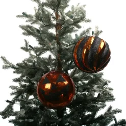 2 Pack 6" Orange & Black Jack-o'-Lantern Shatterproof Ornaments by Ashland®