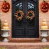 2-Pack Orange Halloween Skeleton Porch Light Covers