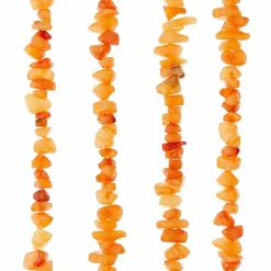 12 Pack: Orange Quartz Chip Beads by Bead Landing™