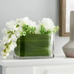 12 Pack: 6.9" Oval Glass Vase by Ashland®