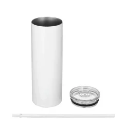 8 Pack: 18.5oz. Skinny Sublimation Tumbler with Straw by Make MarketĀ®