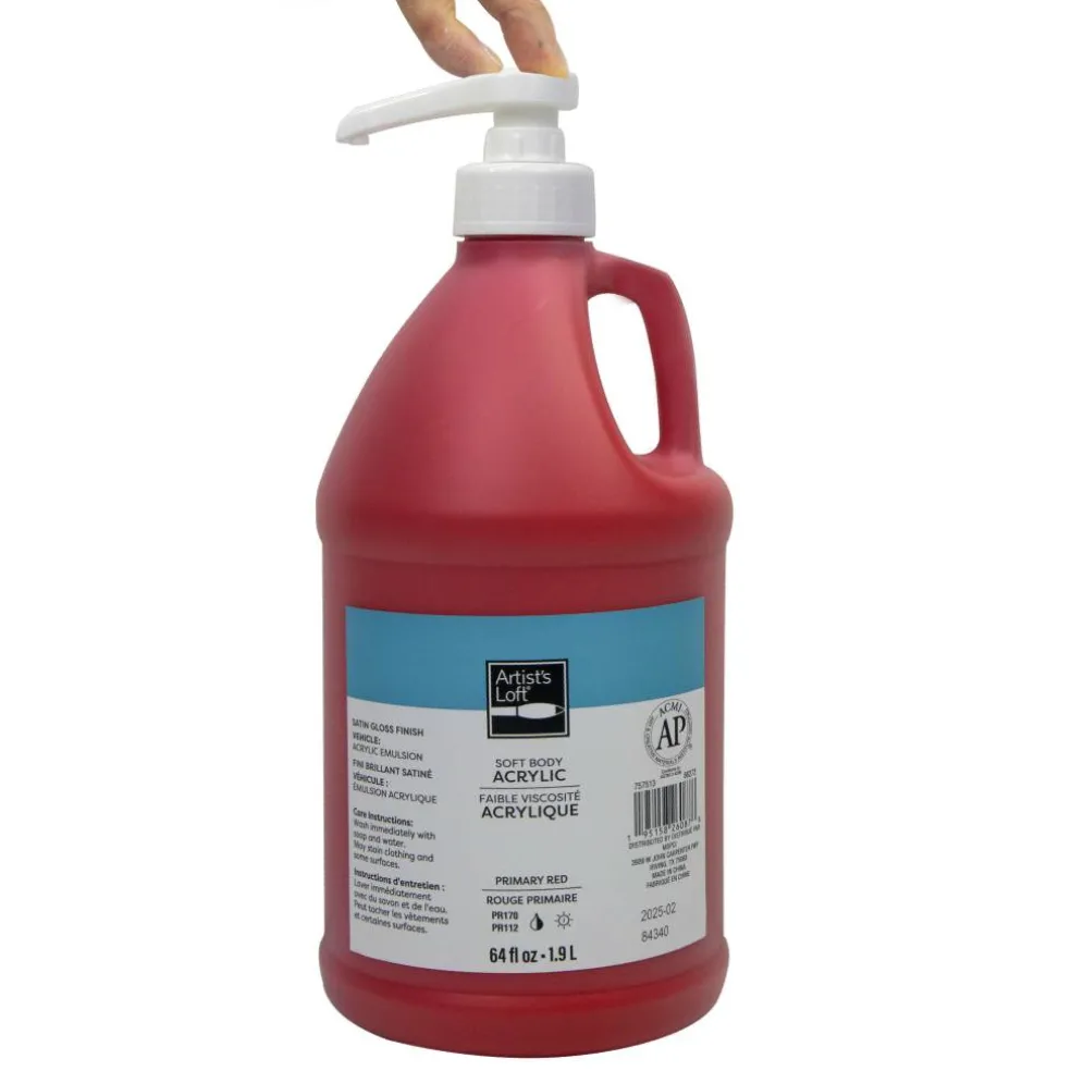 6 Pack: 64oz. Soft Body Acrylic Paint by Artist's Loft®