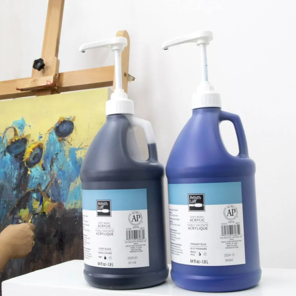 6 Pack: 64oz. Soft Body Acrylic Paint by Artist's Loft®