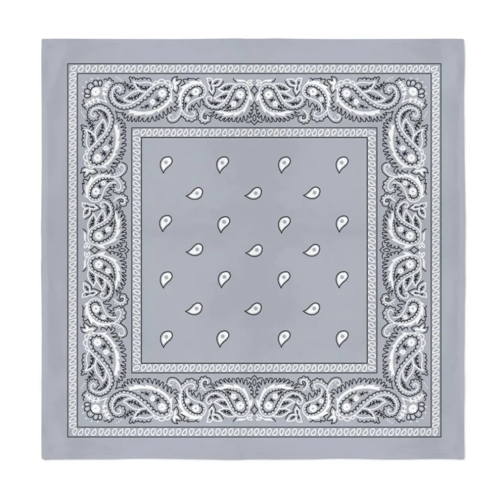 12-Pack Paisley 100% Cotton Double Sided Bandanas
