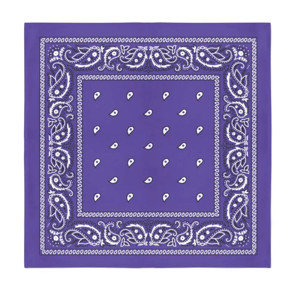 12-Pack Paisley 100% Cotton Double Sided Bandanas