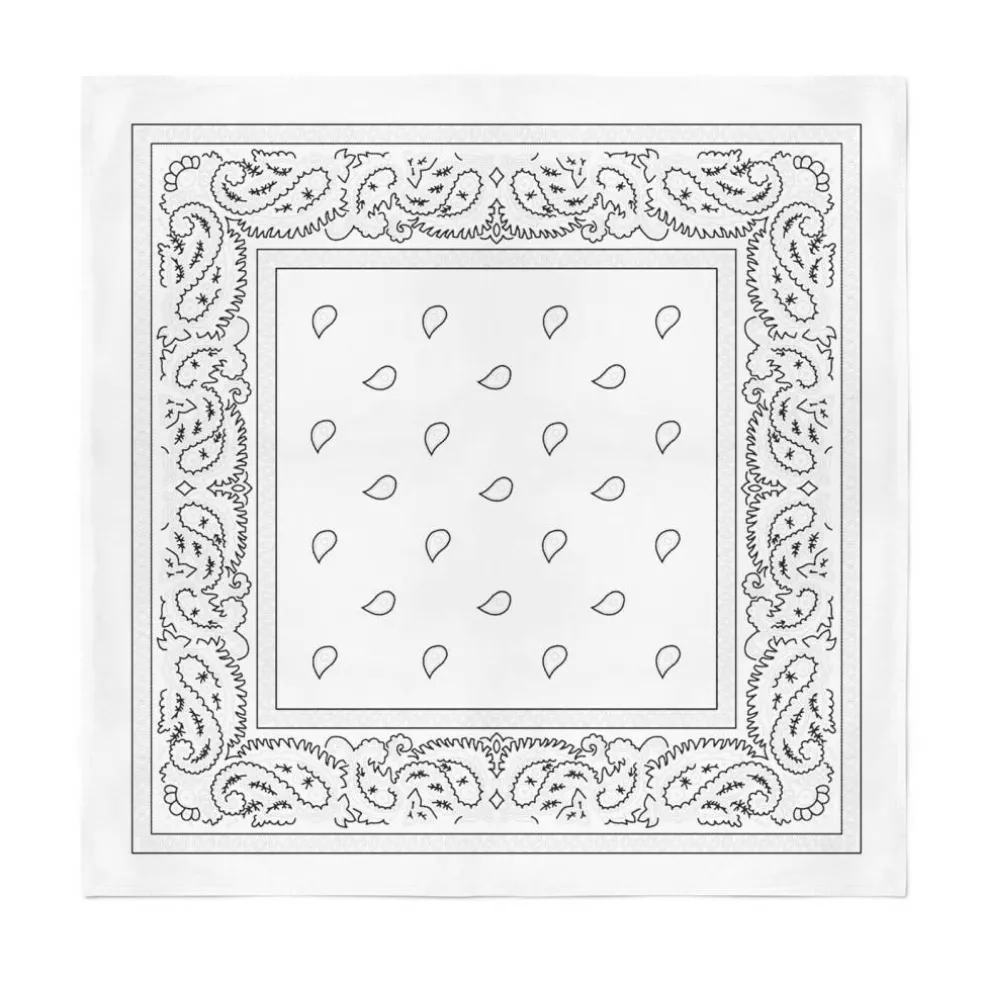 12-Pack Paisley 100% Cotton Double Sided Bandanas