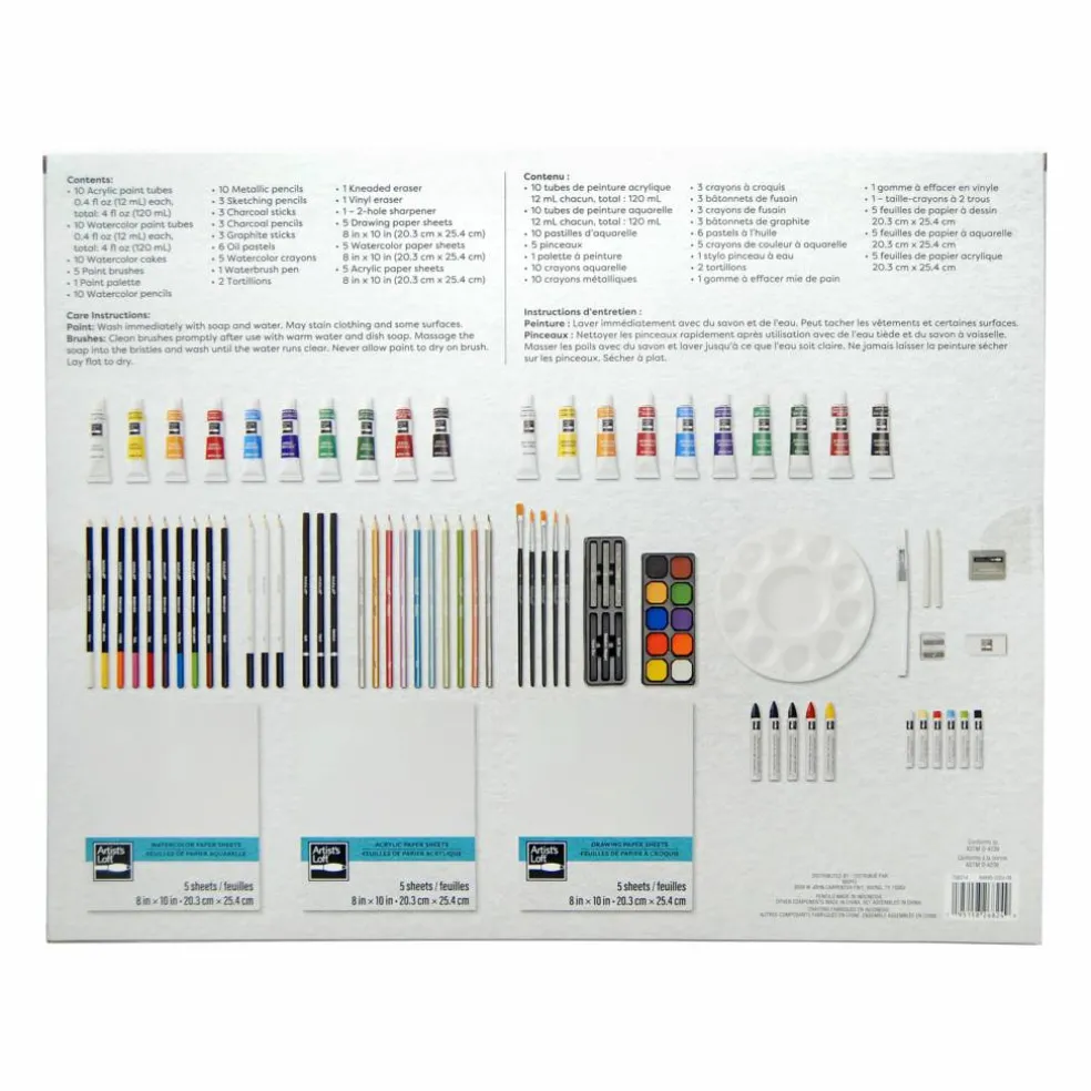 6 Pack: 100 Piece Mixed Media Art Set by Artist's Loft™