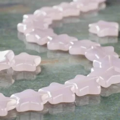 12 Pack: Pink Clear Aurora Borealis Glass Star Beads, 12mm by Bead Landing™