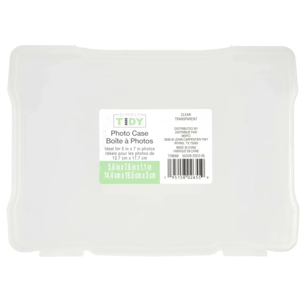 10 Pack: Plastic Photo Case by Simply Tidy™