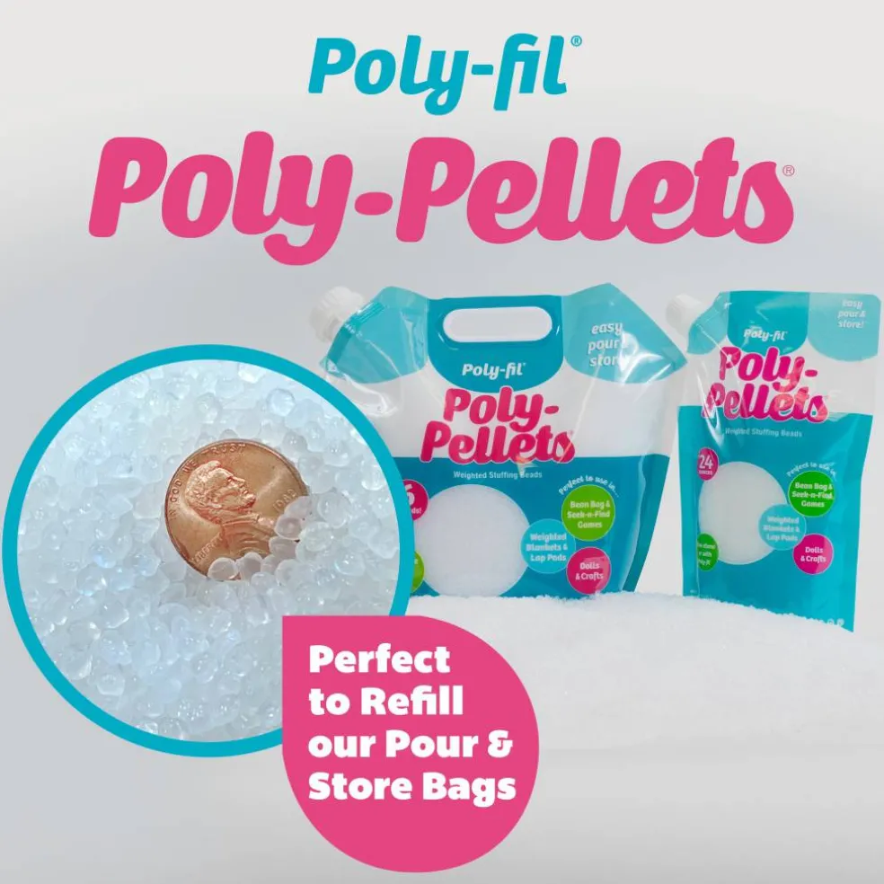 6 Pack: Poly-Fil® Poly-Pellets® 6lb. Weighted Stuffing Beads