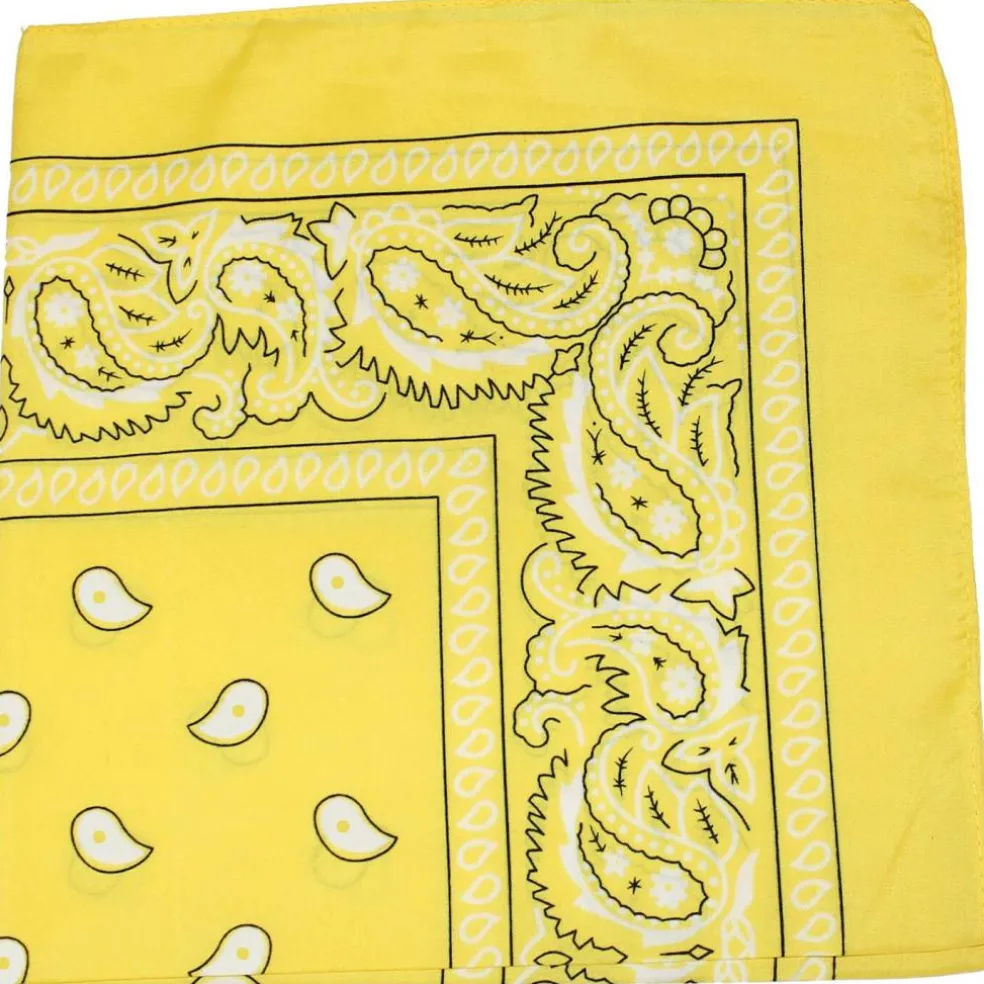 8 Pack Qraftsy Cotton Extra Large Paisley and Plain Stylish Printed Bandana
