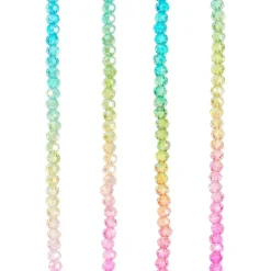 12 Pack: Rainbow Glass Faceted Round Beads, 3.5mm by Bead Landing™
