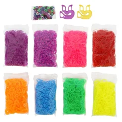 12 Pack: Rainbow Loom® Neon Treasure Box™ Bracelet Making Kit