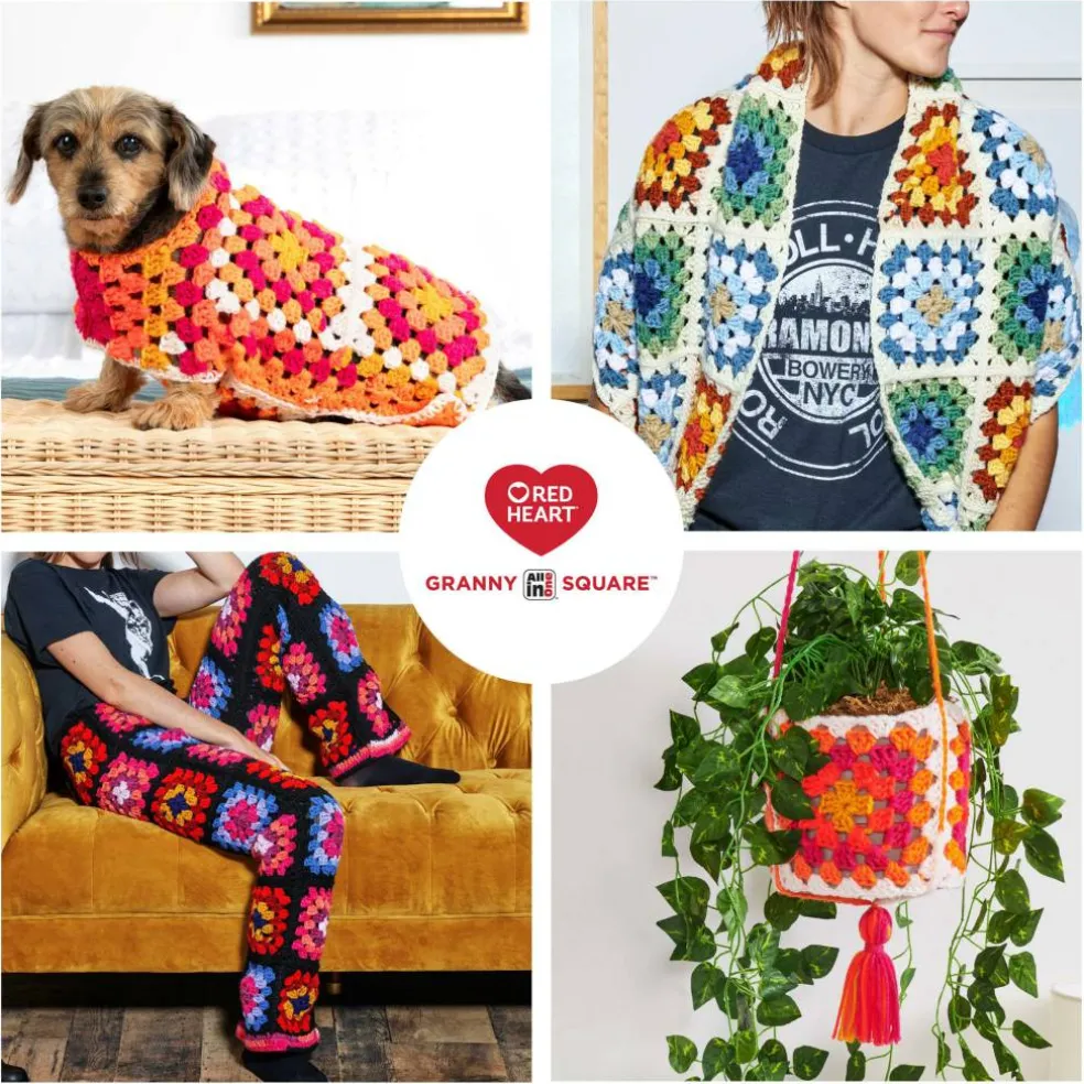 3 Pack Red Heart® All in One™ Granny Square™ Yarn