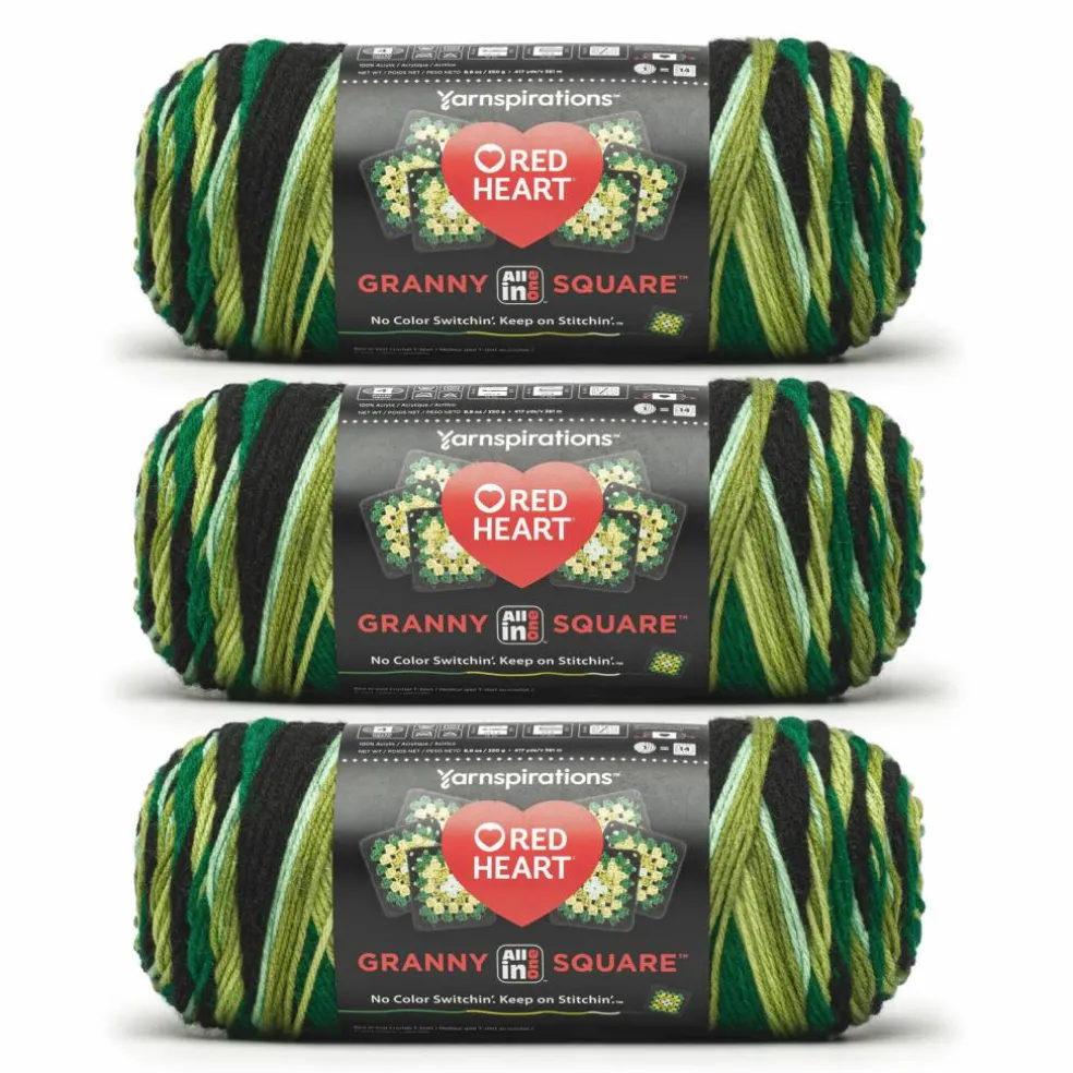 3 Pack Red Heart® All in One™ Granny Square™ Yarn