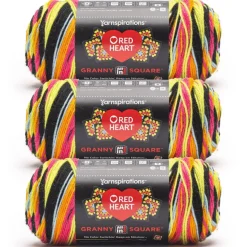 3 Pack Red Heart® All in One™ Granny Square™ Yarn
