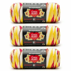 3 Pack Red Heart® All in One™ Granny Square™ Yarn