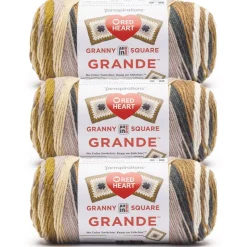 3 Pack Red Heart® All in One™ Granny Square Grande™ Yarn