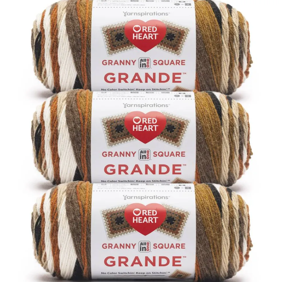 3 Pack Red Heart® All in One™ Granny Square Grande™ Yarn
