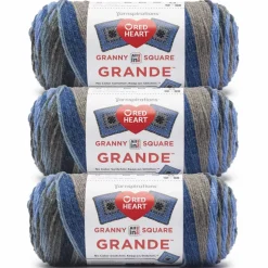 3 Pack Red Heart® All in One™ Granny Square Grande™ Yarn