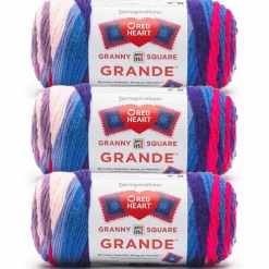 3 Pack Red Heart® All in One™ Granny Square Grande™ Yarn
