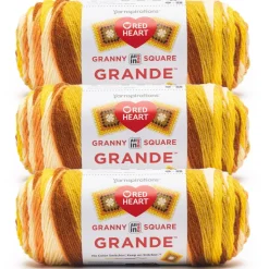 3 Pack Red Heart® All in One™ Granny Square Grande™ Yarn