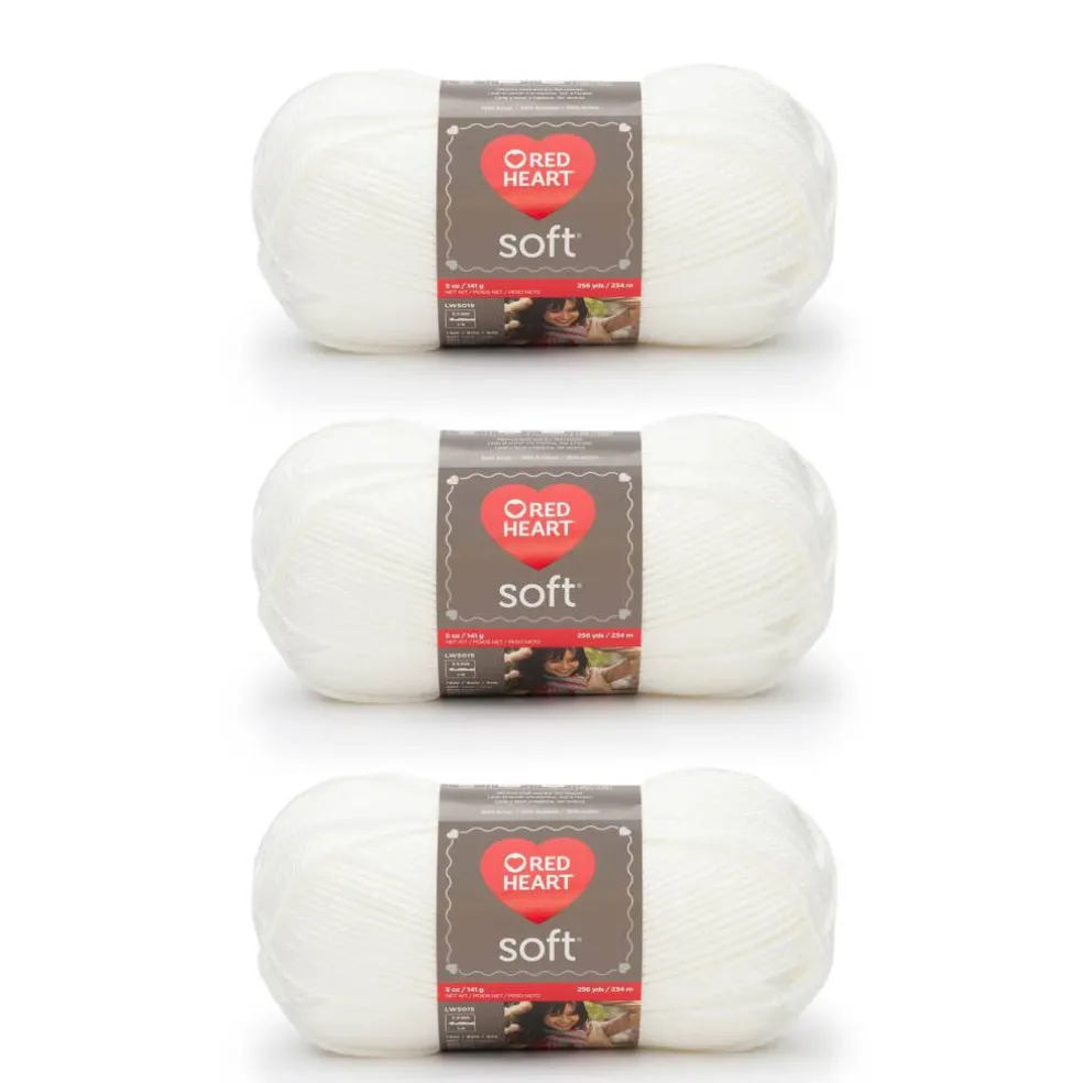 3 Pack Red Heart® Soft™ Solids Yarn
