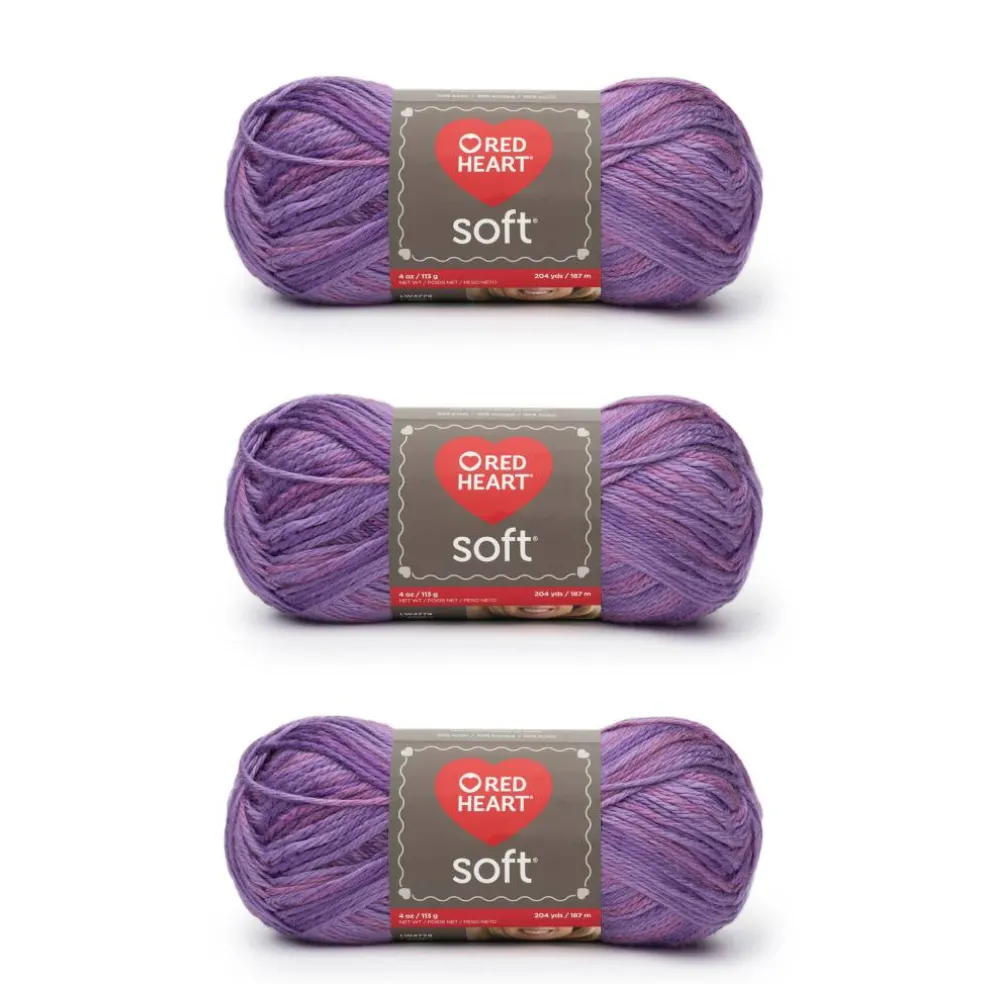 3 Pack Red Heart® Soft™ Solids Yarn