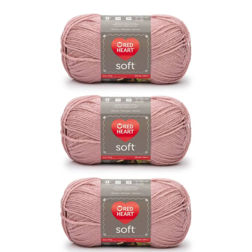 3 Pack Red Heart® Soft™ Solids Yarn