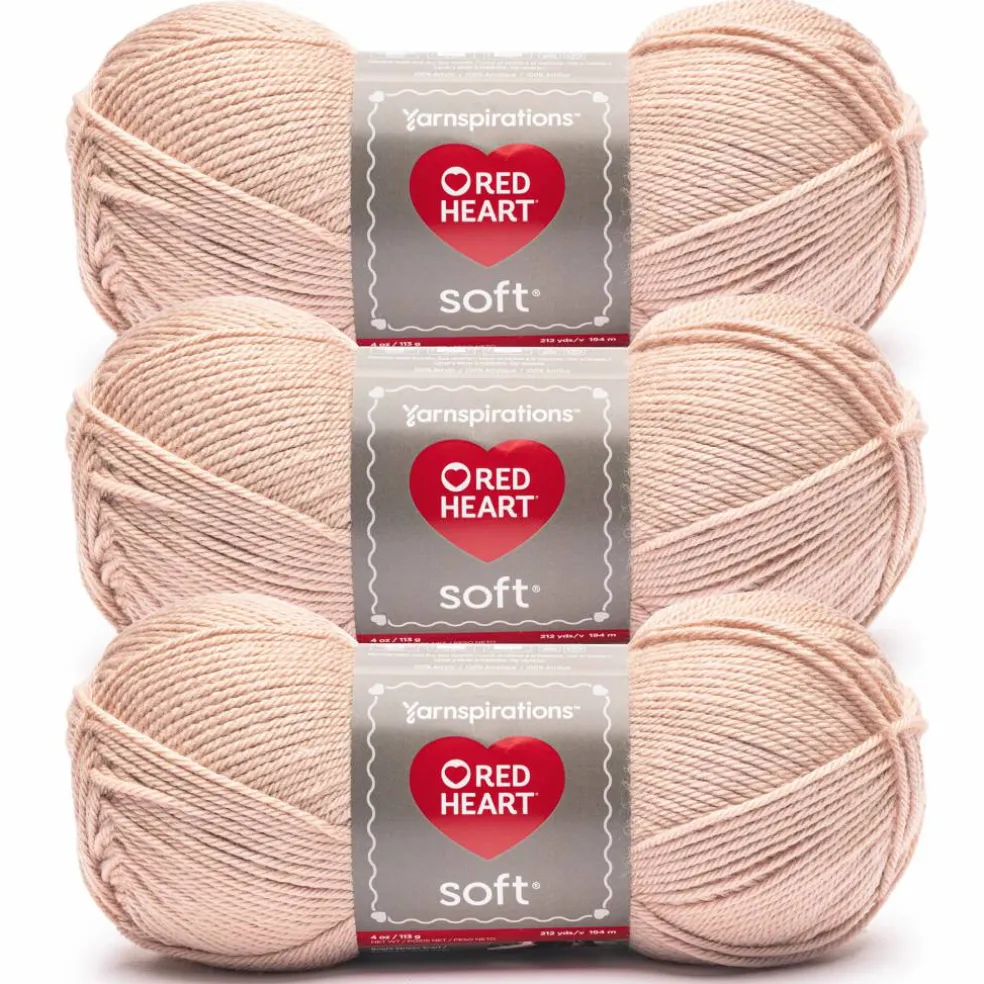 3 Pack Red Heart® Soft™ Solids Yarn
