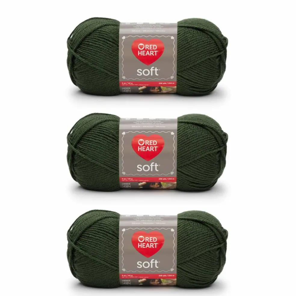 3 Pack Red Heart® Soft™ Solids Yarn