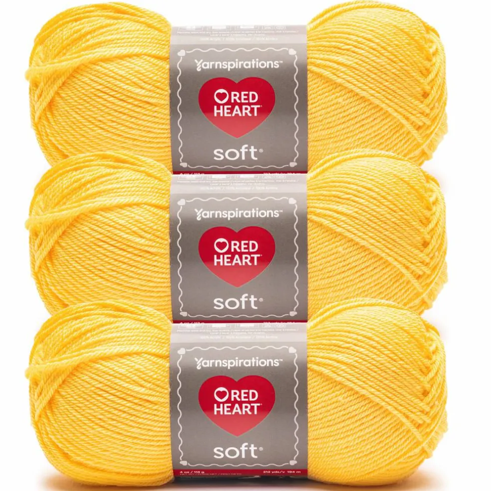 3 Pack Red Heart® Soft™ Solids Yarn
