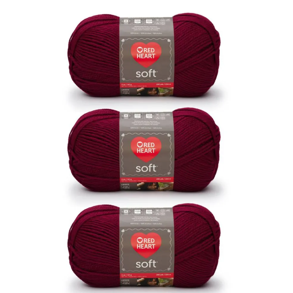 3 Pack Red Heart® Soft™ Solids Yarn