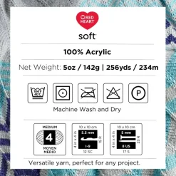 3 Pack Red Heart® Soft™ Solids Yarn