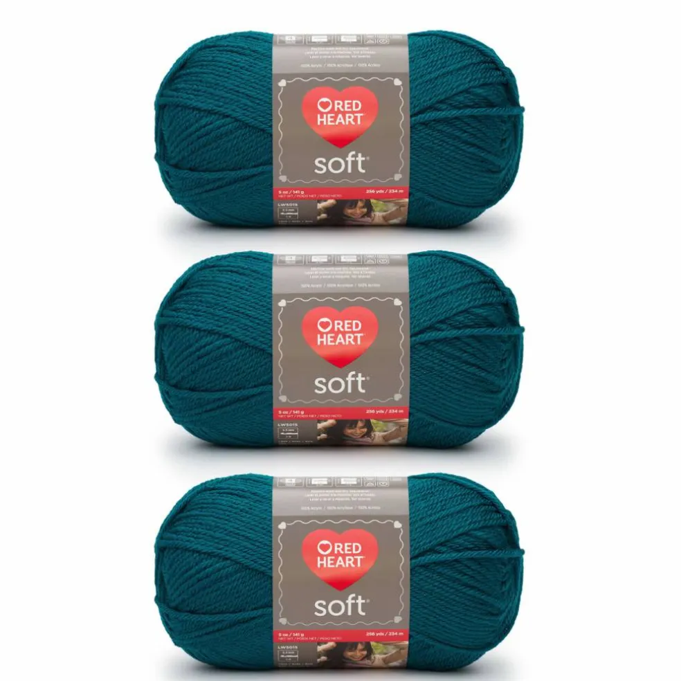 3 Pack Red Heart® Soft™ Solids Yarn