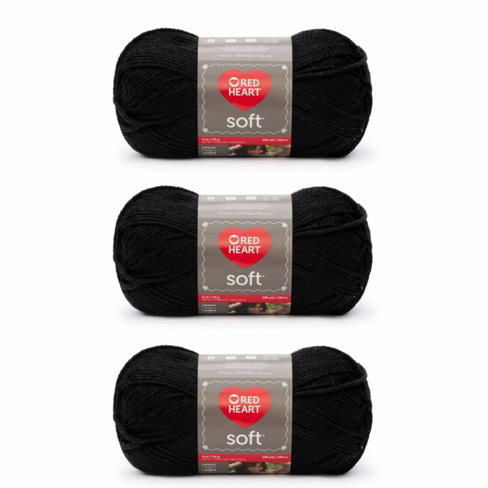3 Pack Red Heart® Soft™ Solids Yarn