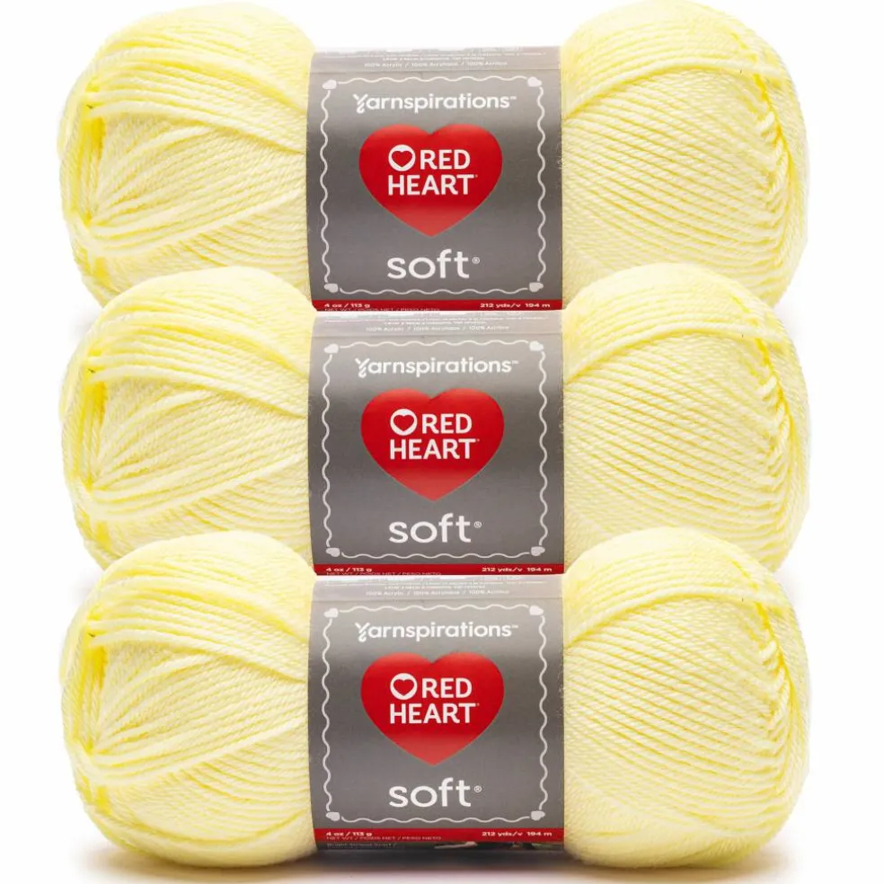 3 Pack Red Heart® Soft™ Solids Yarn