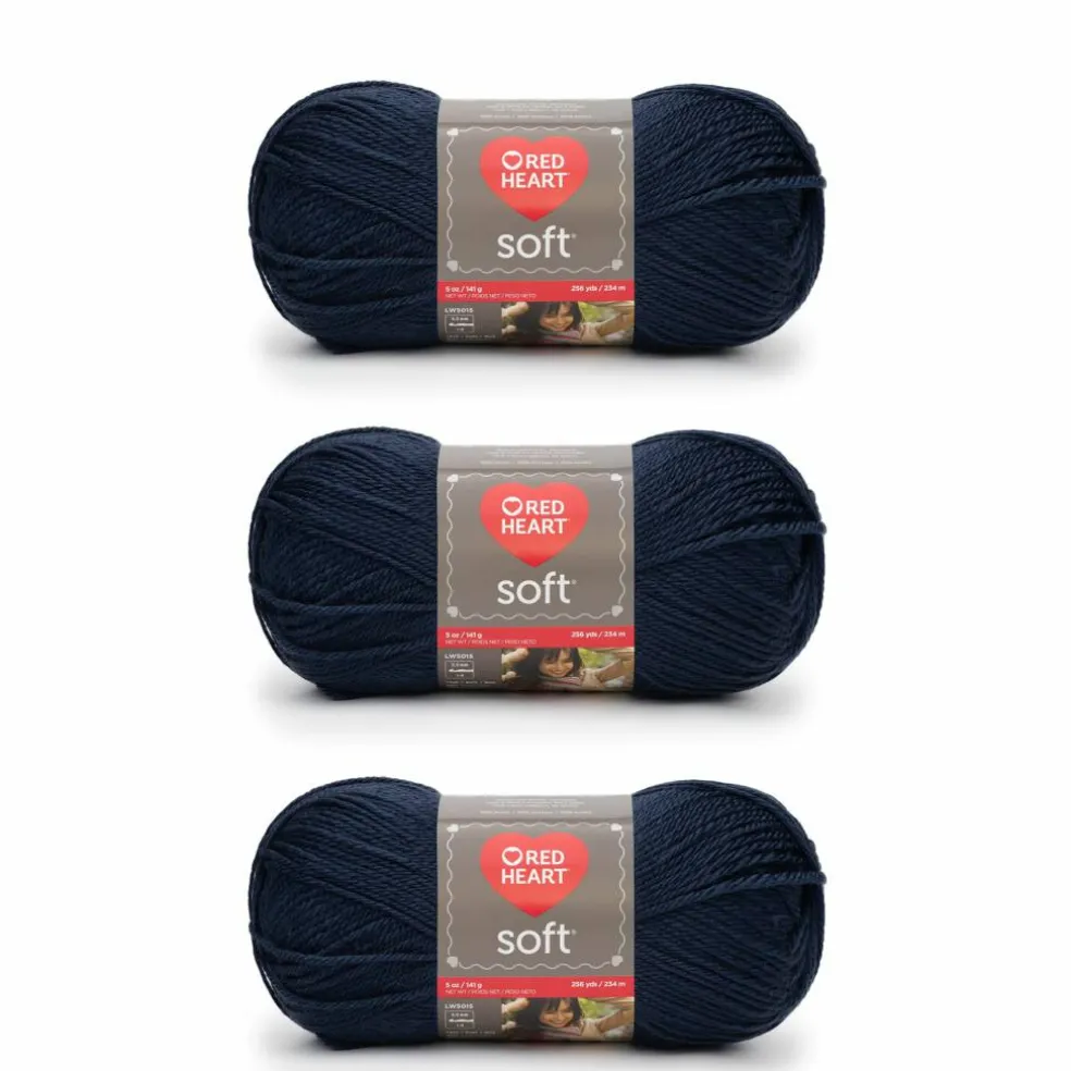 3 Pack Red Heart® Soft™ Solids Yarn
