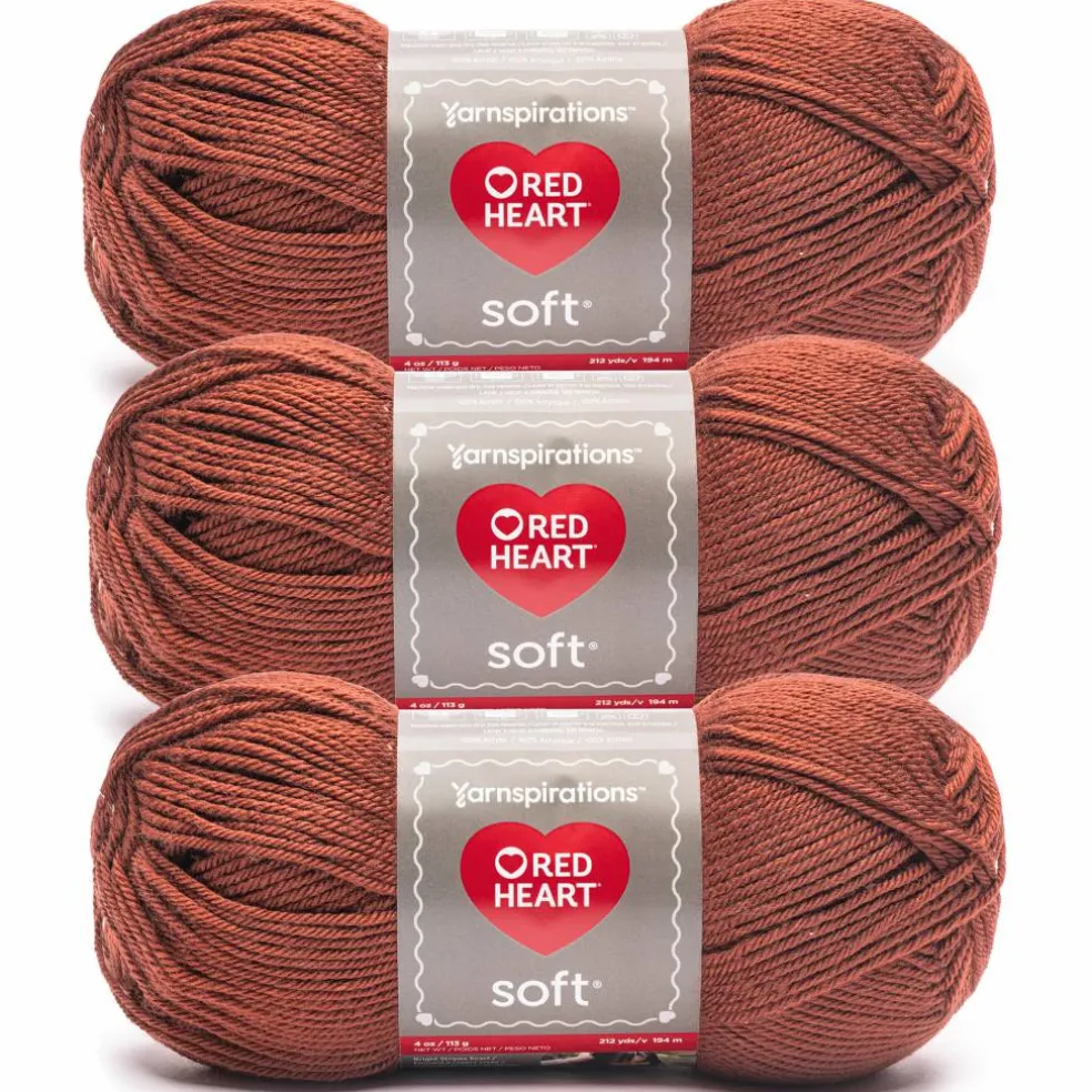 3 Pack Red Heart® Soft™ Solids Yarn